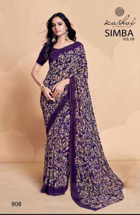 Kashvi Simba Vol 9 surat saree wholesale market