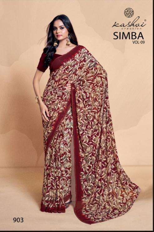 Kashvi Simba Vol 9 surat saree wholesale market