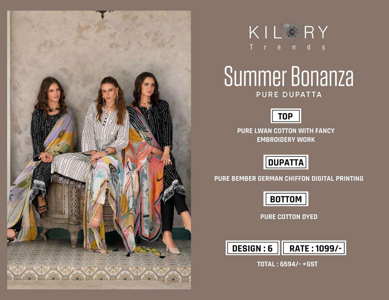 Kilory Summer Bonanza salwar kameez wholesale surat