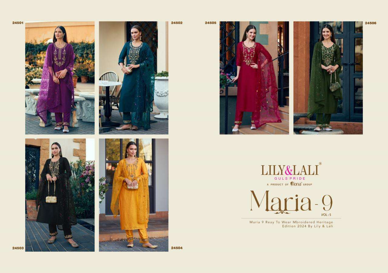 Lily & Lali Maria 9 Vol 5 fancy kurti ahmedabad kurti wholesale market