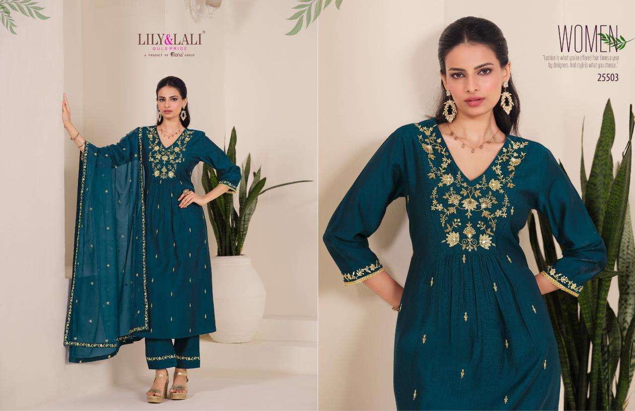 Lily & Lali Zari kurti wholesale market