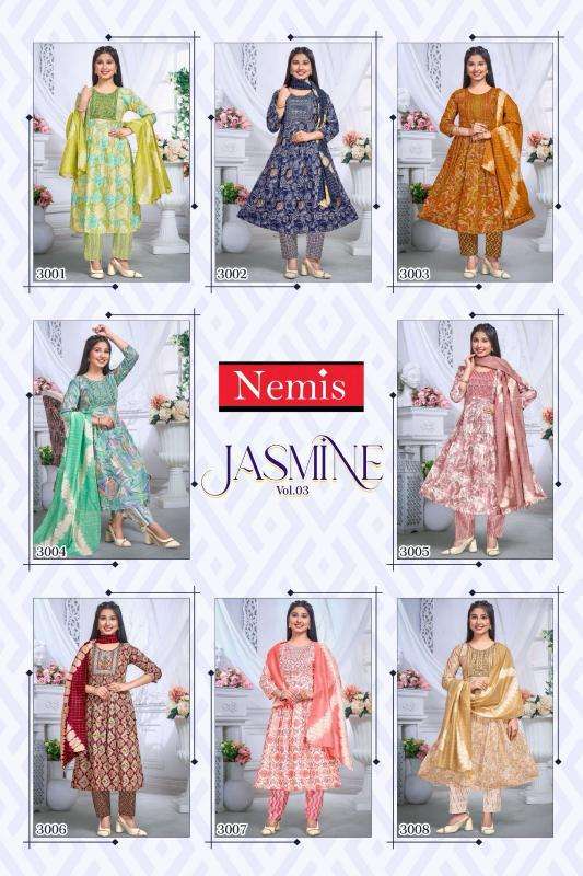 Nemis Jasmine Vol 3 wholesale market kurti