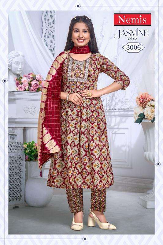 Nemis Jasmine Vol 3 wholesale market kurti