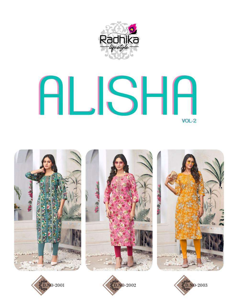 Radhika LifeStyle Alisha Vol 2 kurti surat wholesale