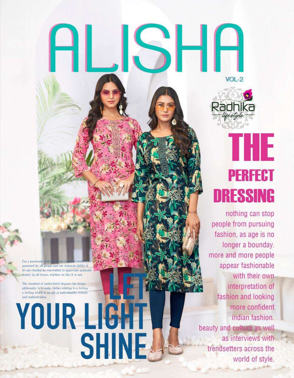 Radhika LifeStyle Alisha Vol 2 kurti surat wholesale