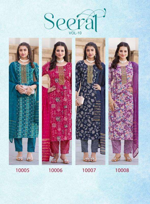 Radhika Lifestyle Seerat Vol 10 wholesale kurti market