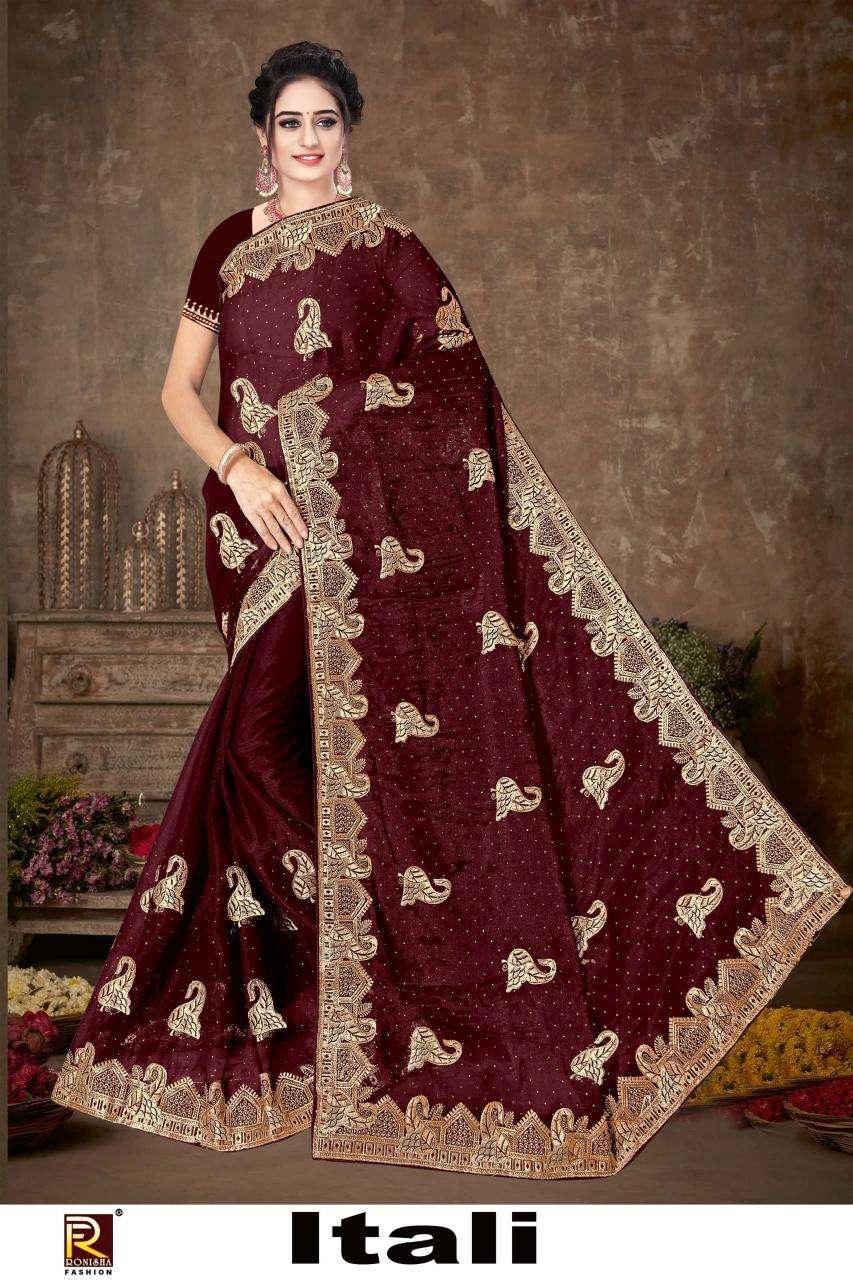 Ronisha Itali wholesale saree india