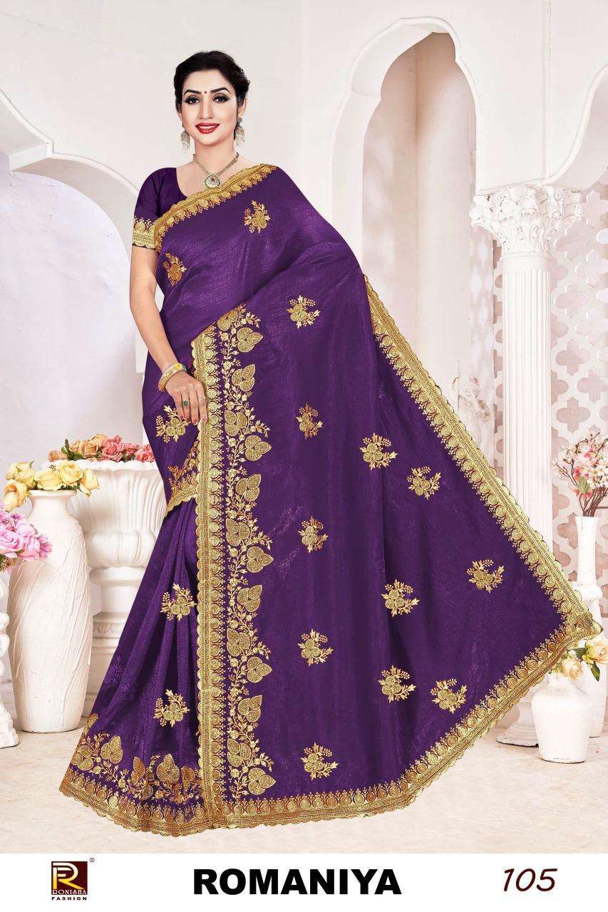 Ronisha Romaniya saree wholesalers in surat