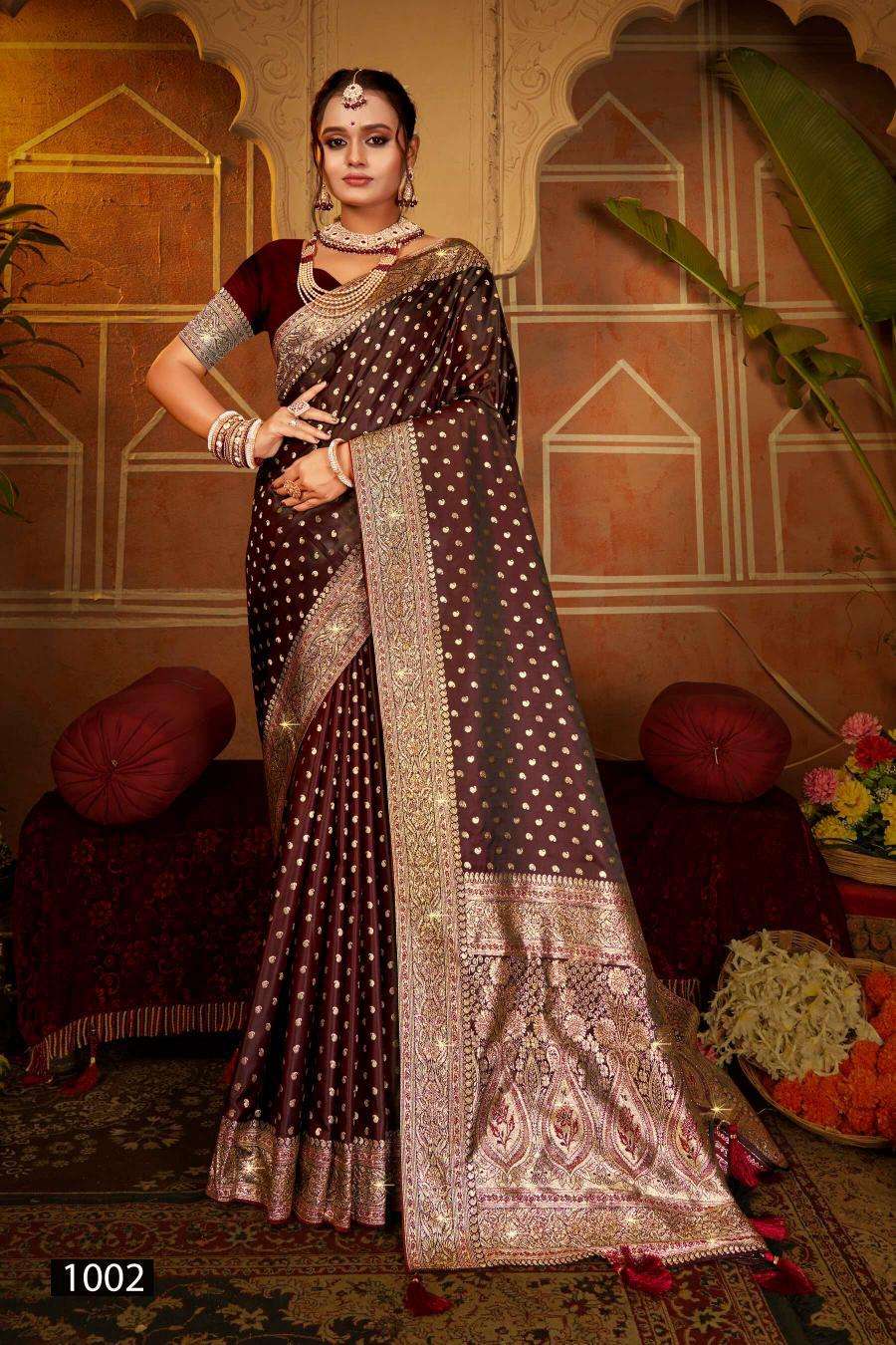 Saroj Gangavati satin silk vol.2 Surat textile market sarees