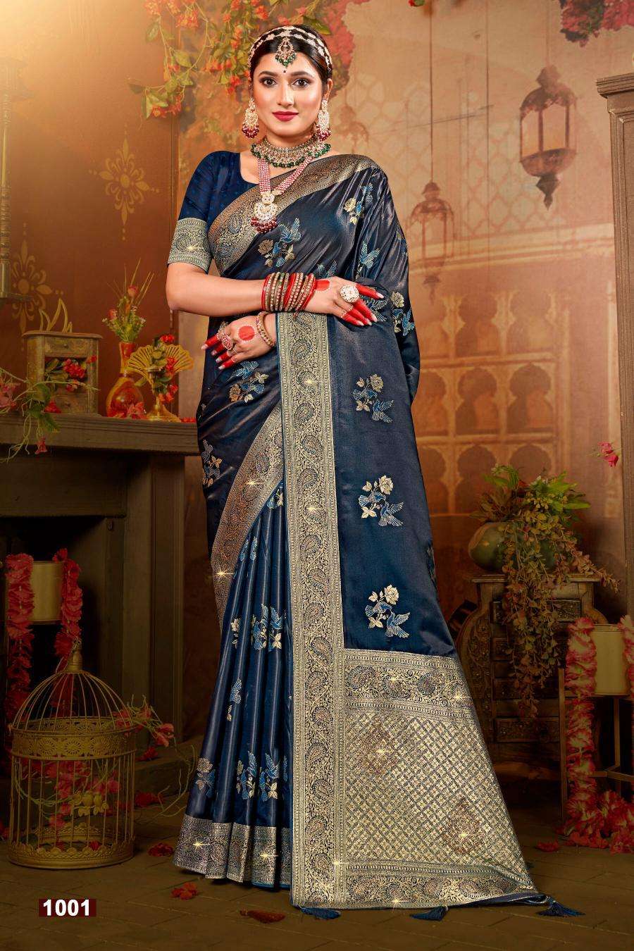 Saroj Gangavati satin silk vol.3 Low cost sarees in Surat