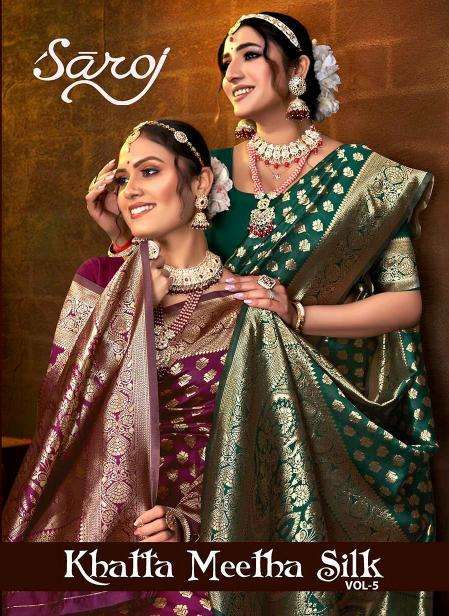 Saroj Khatta meetha silk vol.5 wholesale saree market in pune