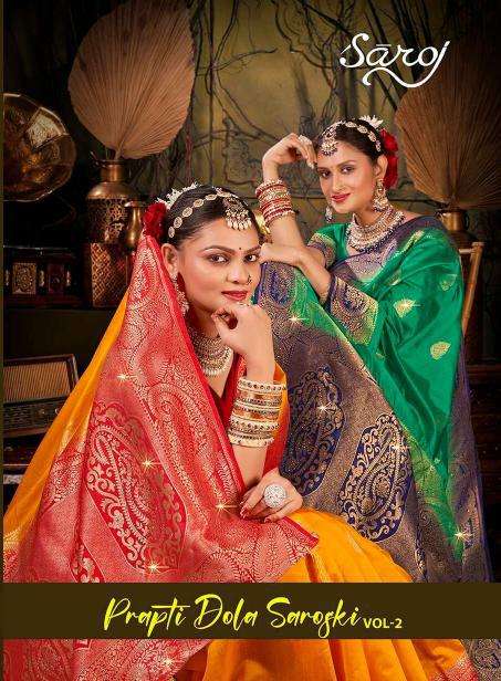 Saroj Prapti dola swarovski vol.2 saree wholesale