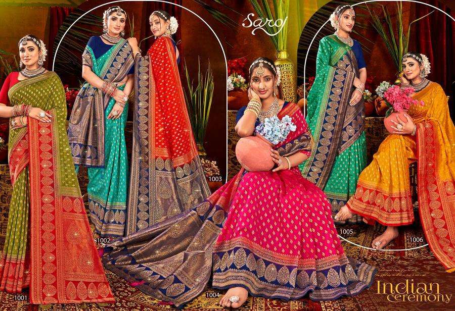 Saroj Prapti dola swarovski vol.4 surat wholesale sarees