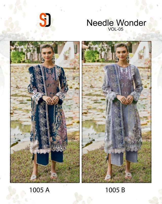 Shraddha Needle Wonder Vol 5 Cotton Dupatta salwar kameez wholesale market in mumbai