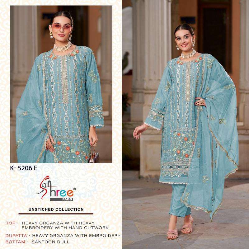 Shree Fabs K 5206 E To H salwar kameez ahmedabad