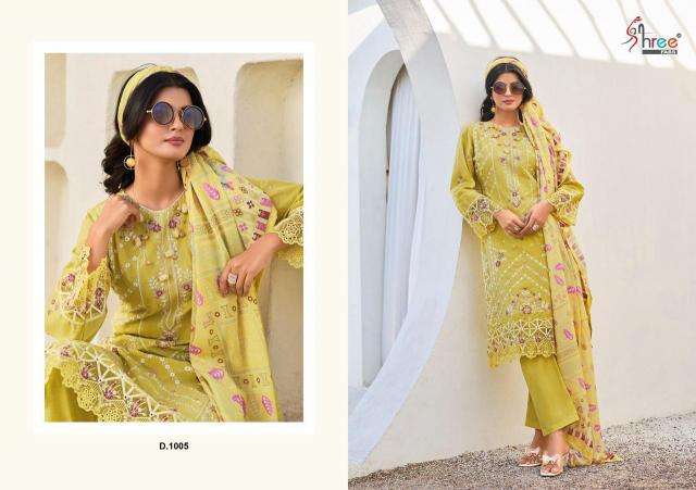 Shree Fabs Tasrif Premium Lawn Collection Vol 1 Chiffon Dupatta cotton salwar kameez wholesale