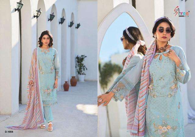 Shree Fabs Tasrif Premium Lawn Collection Vol 1 Chiffon Dupatta cotton salwar kameez wholesale