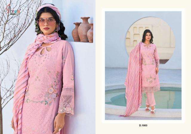 Shree Fabs Tasrif Premium Lawn Collection Vol 1 Chiffon Dupatta cotton salwar kameez wholesale