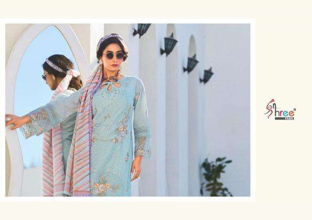 Shree Fabs Tasrif Premium Lawn Collection Vol 1 Chiffon Dupatta cotton salwar kameez wholesale