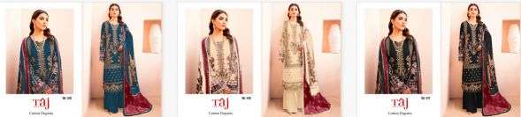 Taj 577, 578 , 579 Chiffon Dupatta salwar kameez wholesale market in mumbai