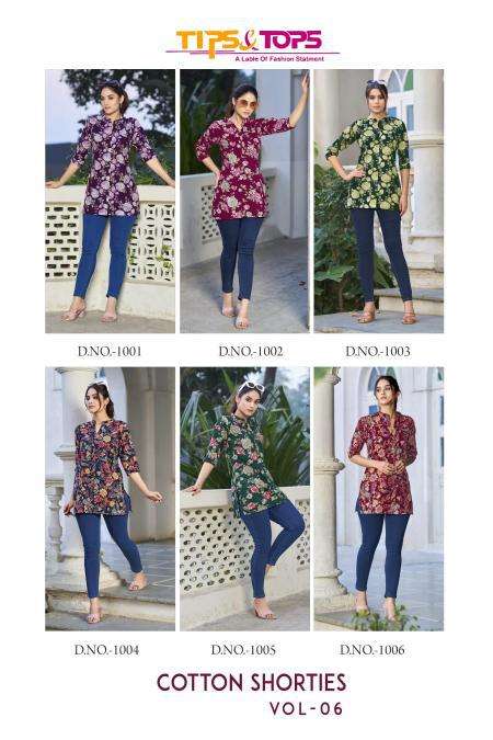 Tips & Tops Cotton Shorties Vol 6 wholesale kurti dealers in bangalore