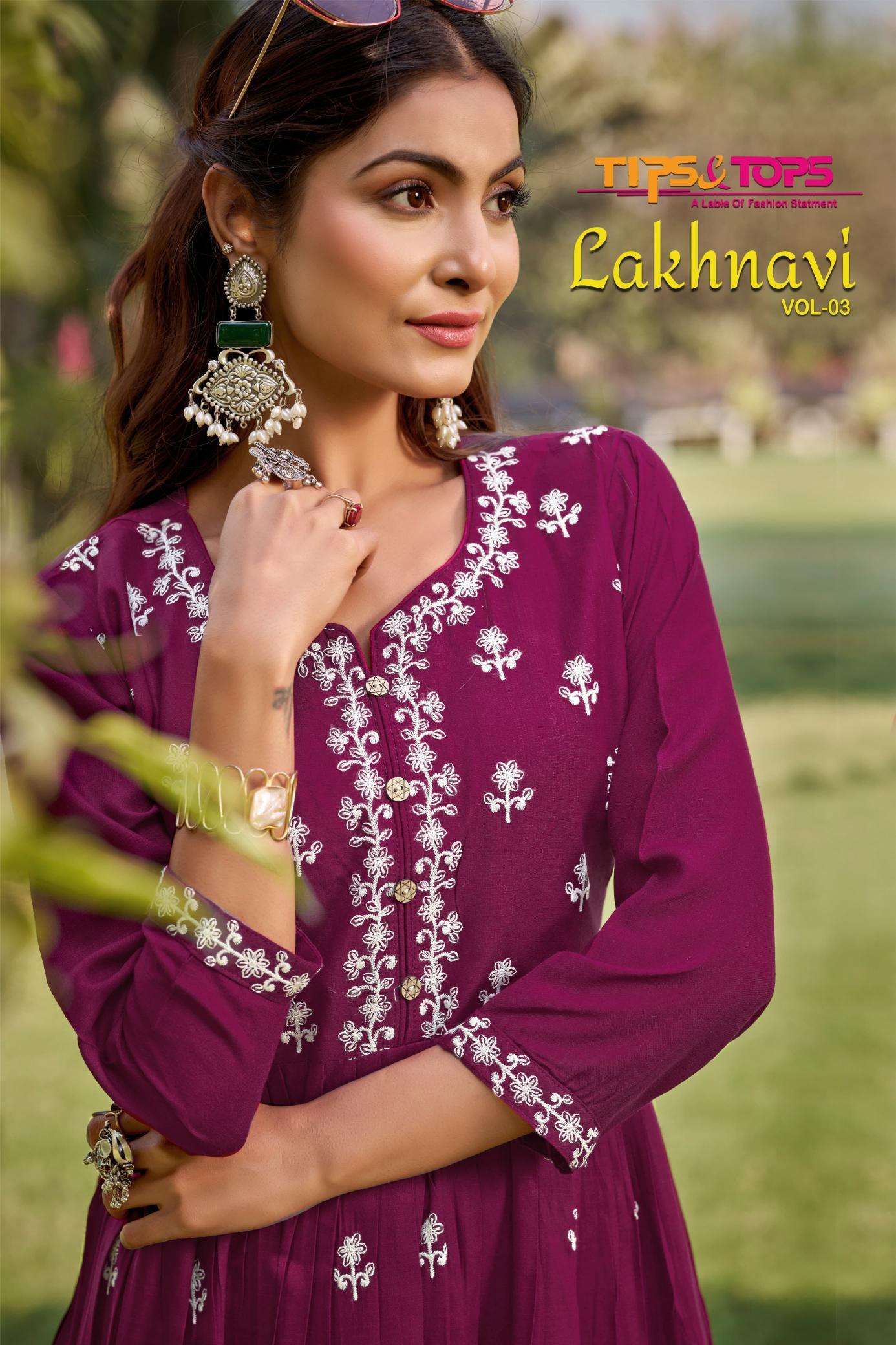 Tips & Tops Lakhnavi Vol 3 kurti wholesale market