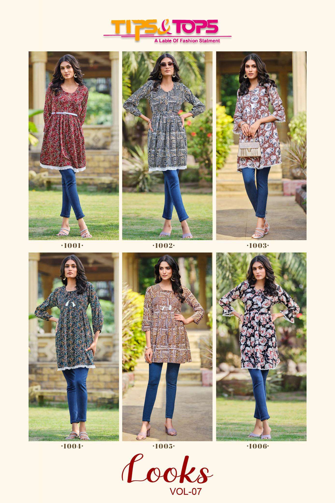 Tips & Tops Looks Vol 7 kurtis wholesale in bangalore