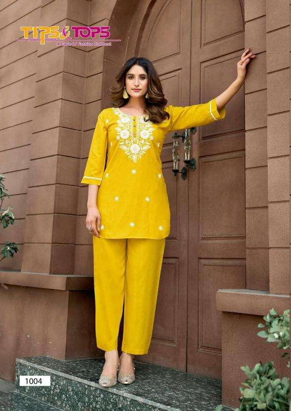 Tips & Tops Polo Co Ord Set Designer kurtis wholesale