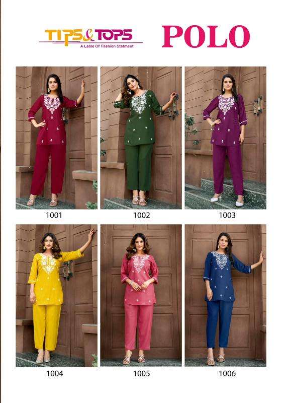 Tips & Tops Polo Co Ord Set Designer kurtis wholesale