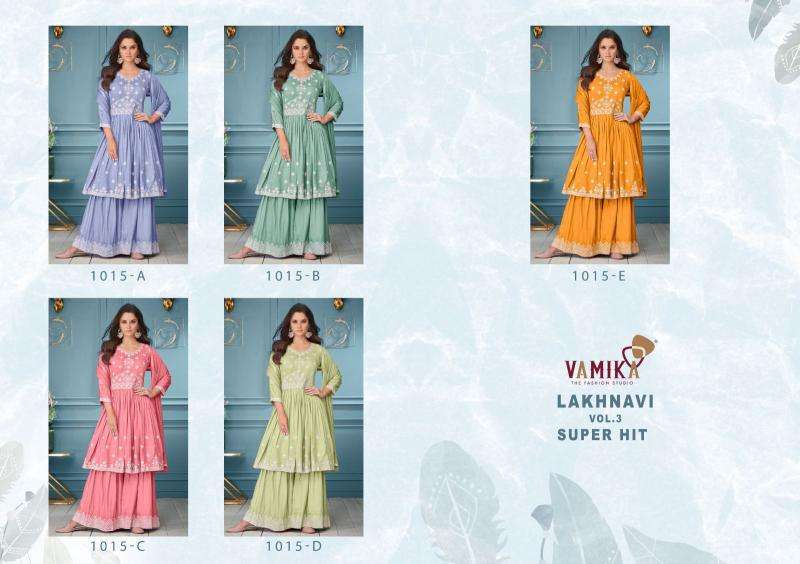 Vamika Lakhnavi Vol 3 kurti wholesale cloth market in ahmedabad