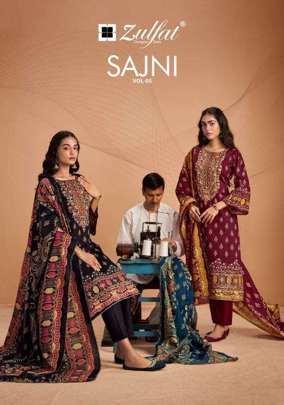 Zulfat Sajni Vol 5 wholesale dress materials