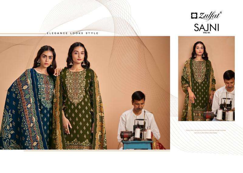 Zulfat Sajni Vol 5 wholesale dress materials