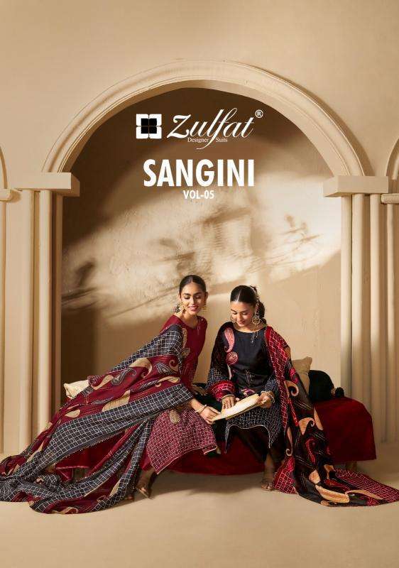 Zulfat Sangini Vol 5 wholesale dress material online shopping