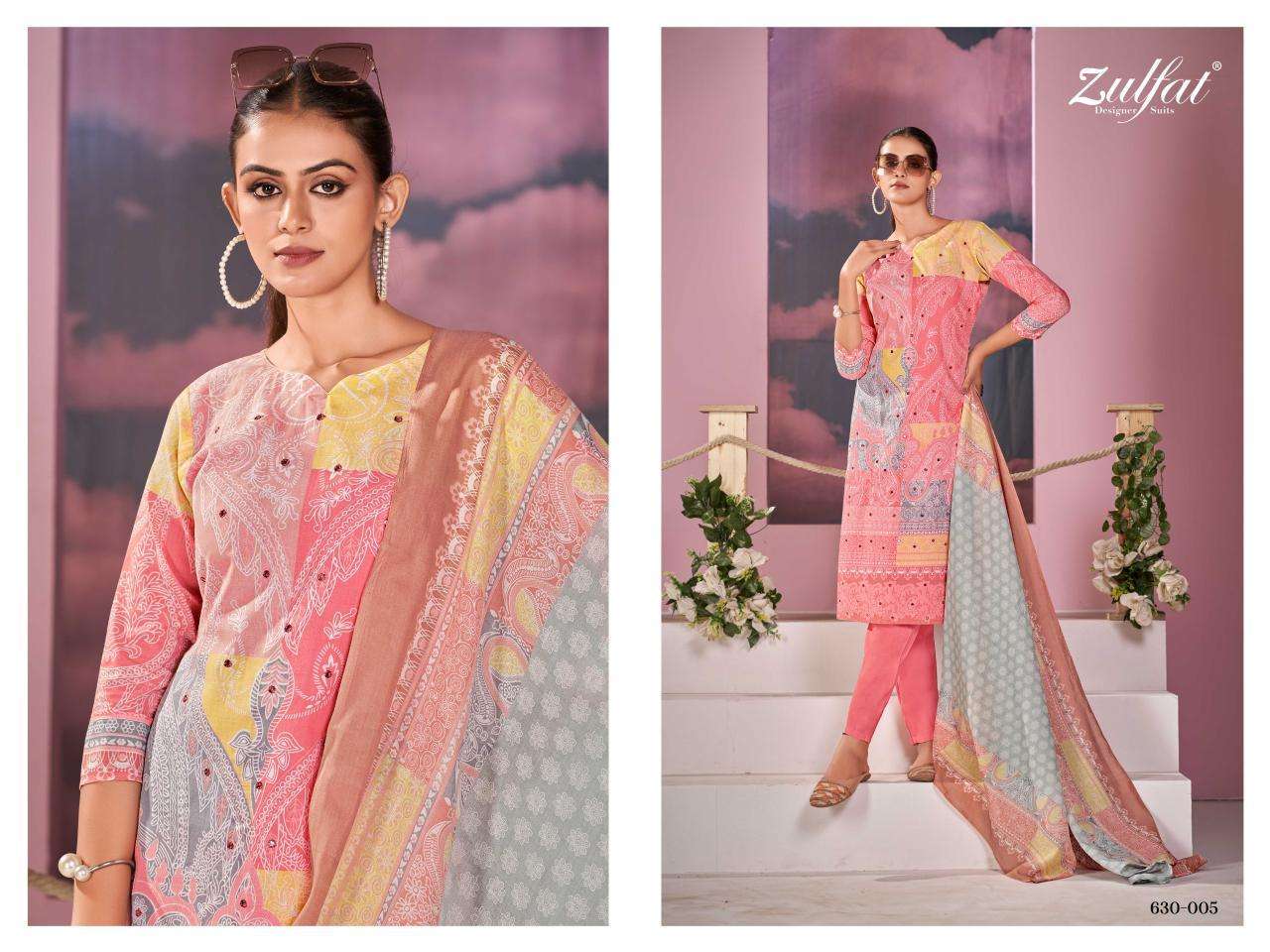 Zulfat Summer Breeze dress material online wholesale