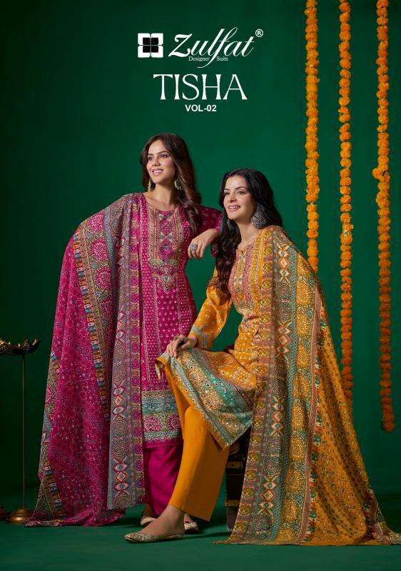 Zulfat Tisha Vol 2 wholesale dress material market in vadodara