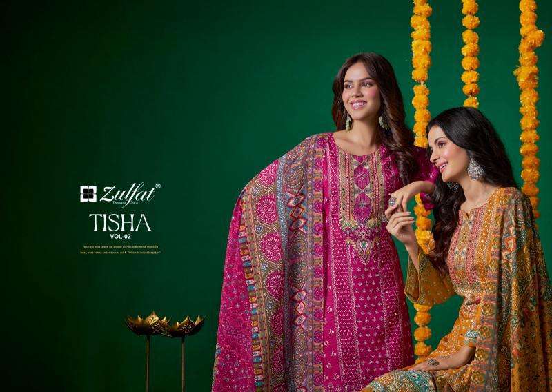 Zulfat Tisha Vol 2 wholesale dress material market in vadodara