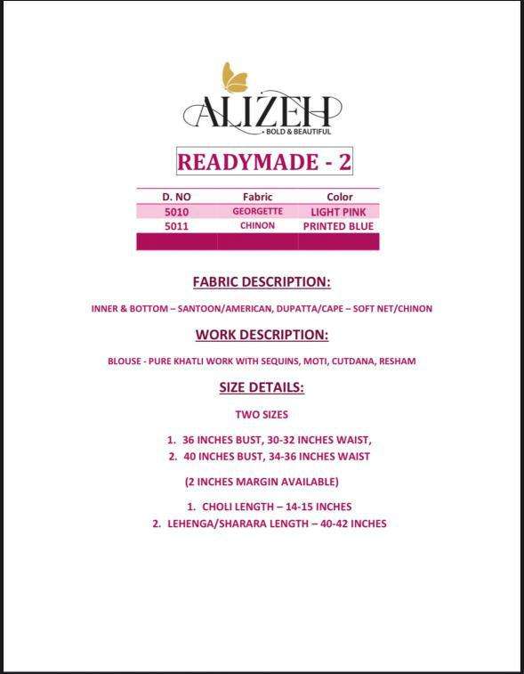 Alizeh Readymade 2 indo western dress in ahmedabad