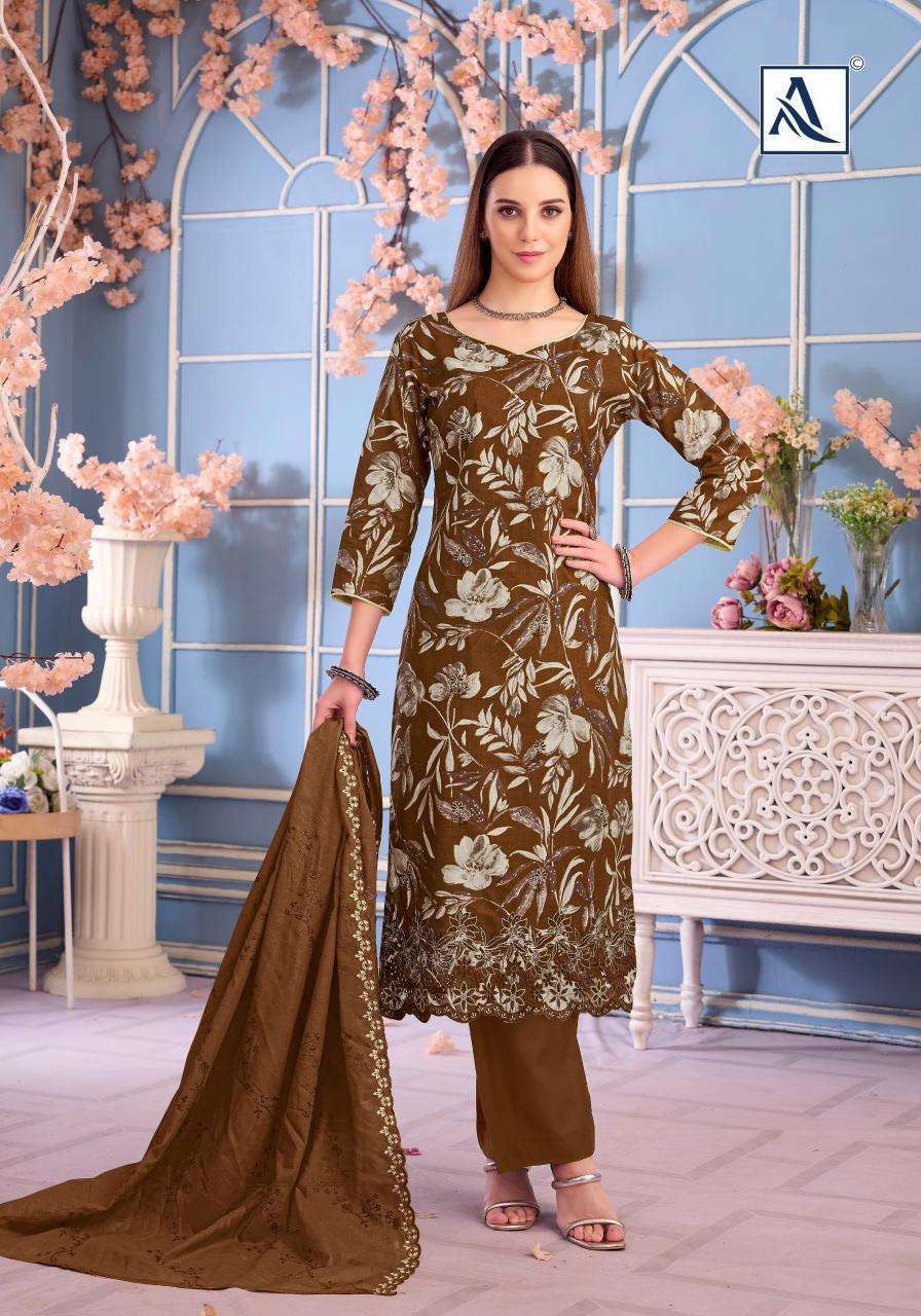 Alok Rizwana Indian dress materials wholesale in Mumbai