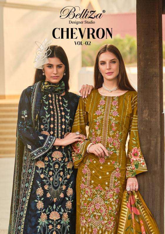 BelliZa Chevron Vol 2 Surat cotton dress materials