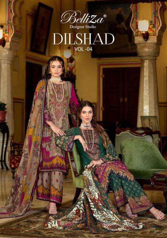 Belliza Dilshad Vol 4 Designer dress materials in Kolkata