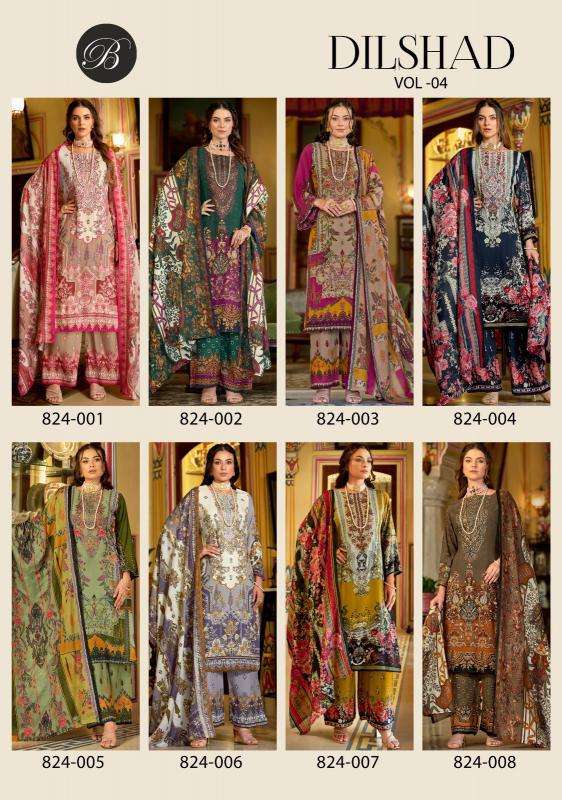 Belliza Dilshad Vol 4 Designer dress materials in Kolkata