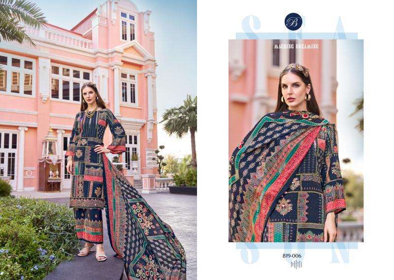 BelliZa Marhaba Cotton dress materials suppliers in Ahmedabad