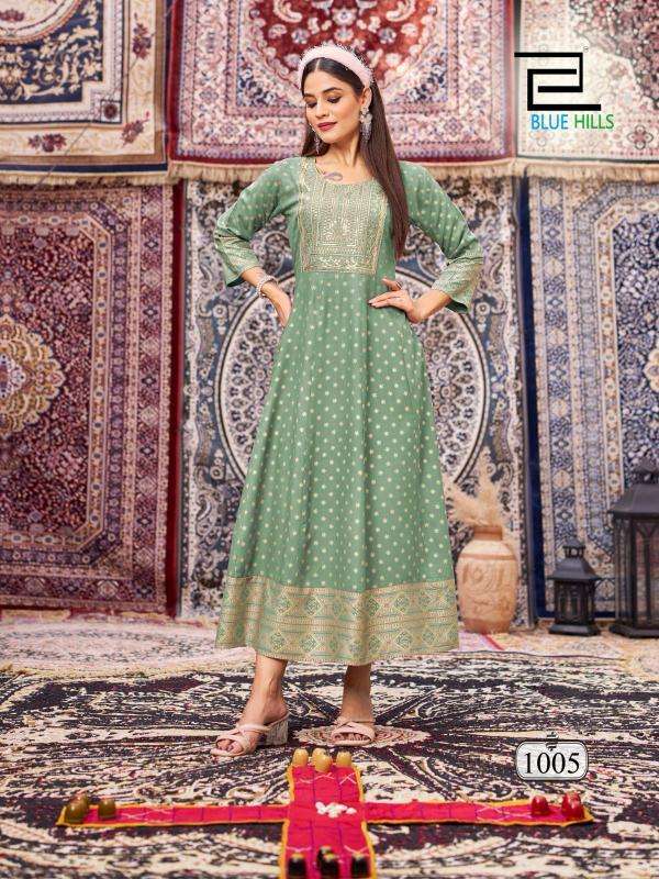 Blue Hills Butterfly vol 2 Latest Kurti designs for wholesale