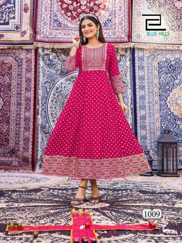 Blue Hills Butterfly vol 2 Latest Kurti designs for wholesale