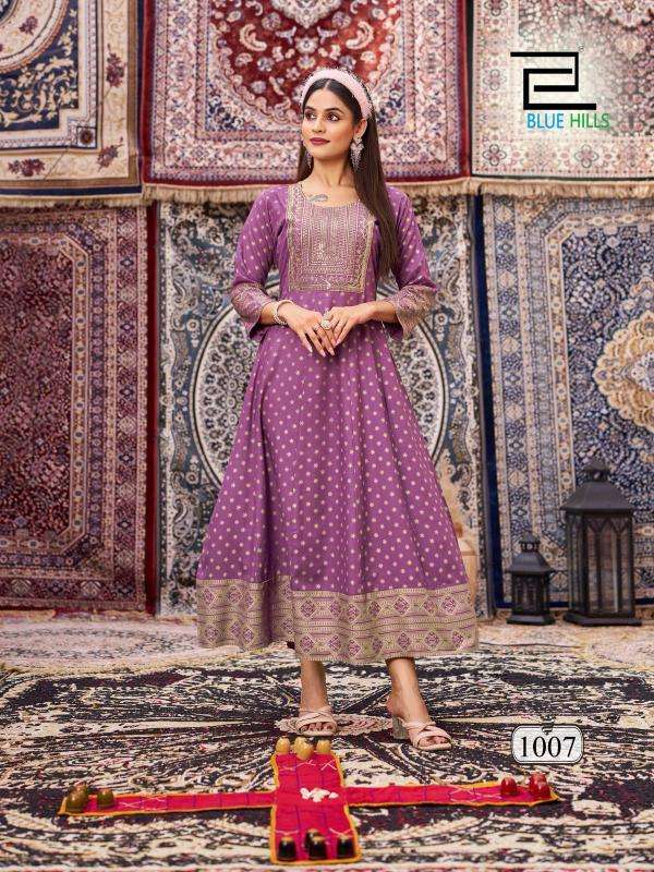 Blue Hills Butterfly vol 2 Latest Kurti designs for wholesale