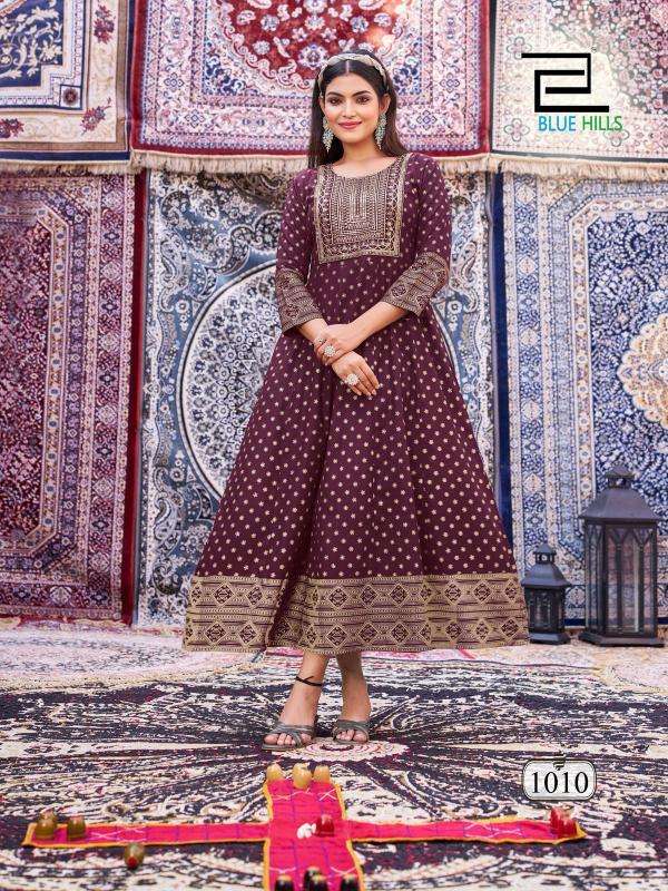 Blue Hills Butterfly vol 2 Latest Kurti designs for wholesale