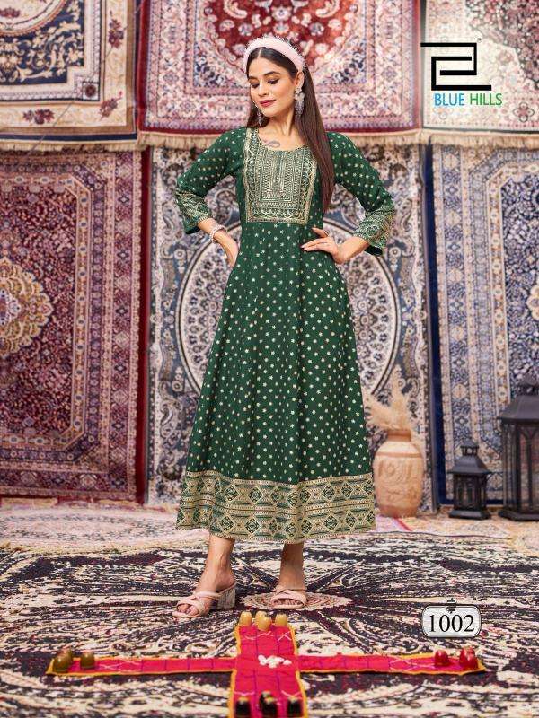 Blue Hills Butterfly vol 2 Latest Kurti designs for wholesale