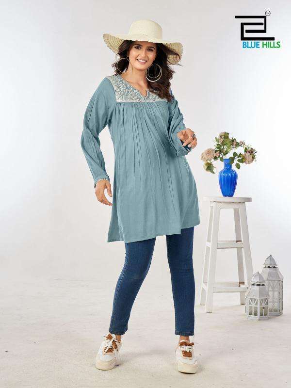 Blue Hills Tunic Nx Bulk Kurtis suppliers