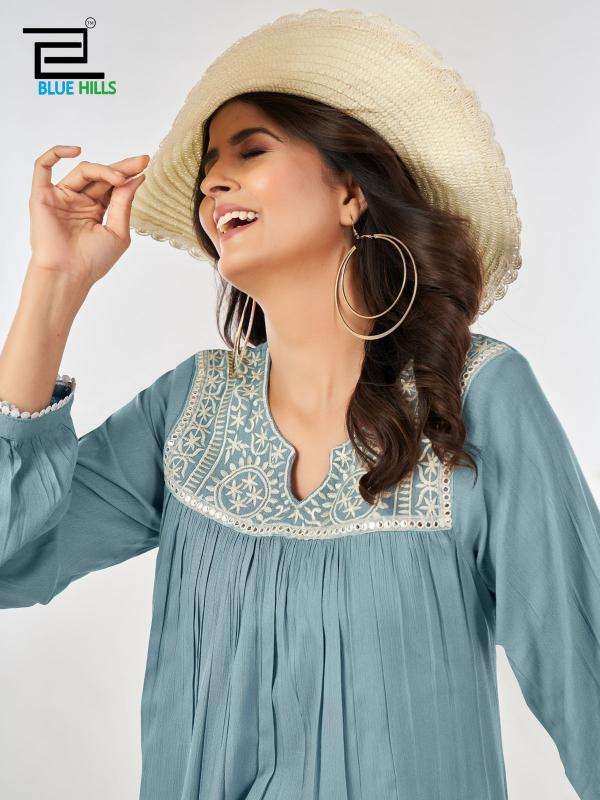 Blue Hills Tunic Nx Bulk Kurtis suppliers