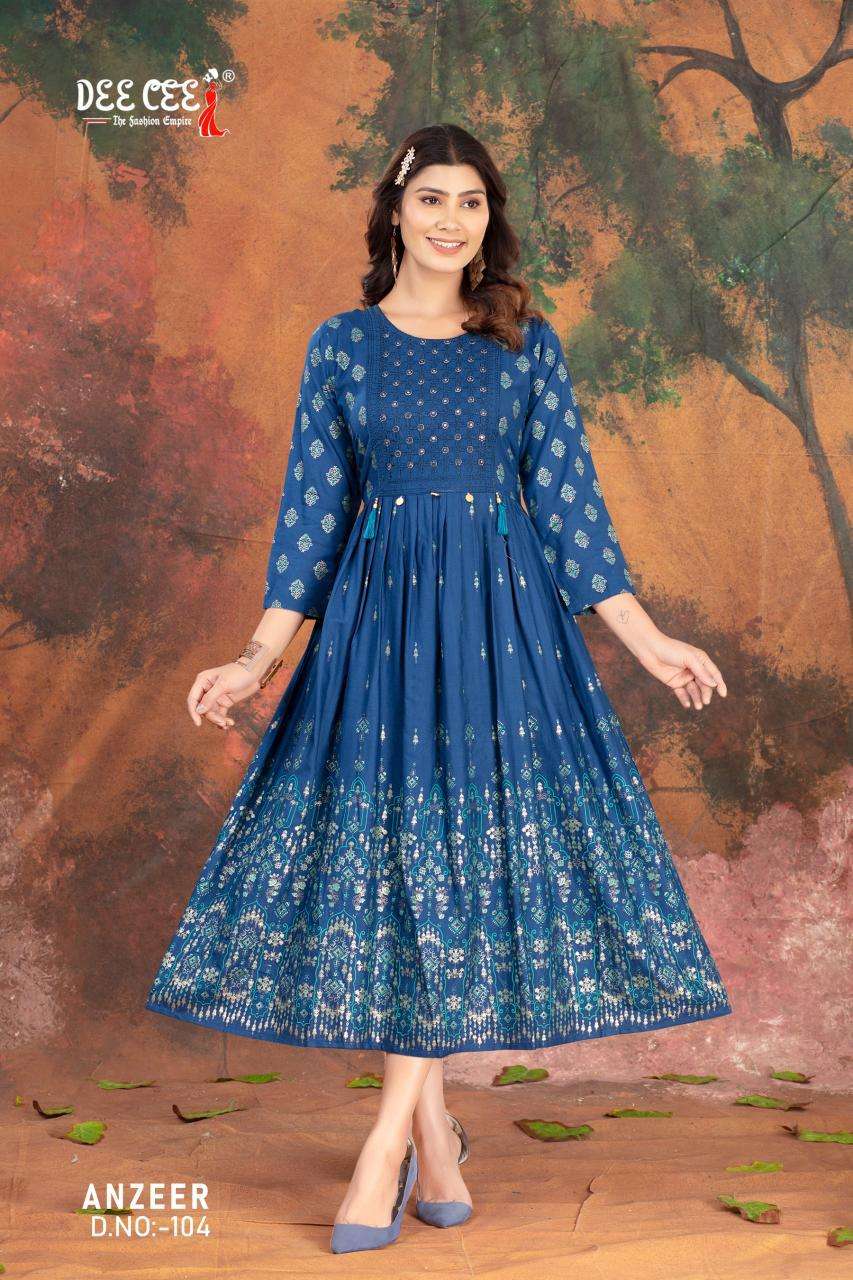 Deecee Anzeer Kurti suppliers in Delhi